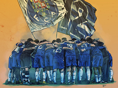 FCPorto fcporto football illustration ipadart liganos soccer sportsillustration superdragoes