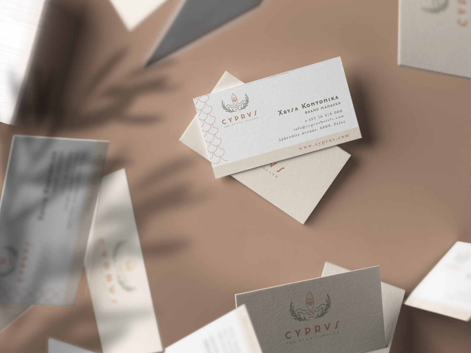 Cyprus business card by Eszter Kovács on Dribbble