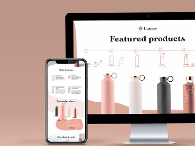 Webdesign for smart bottle