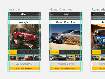 jeep • vehicle landing pages