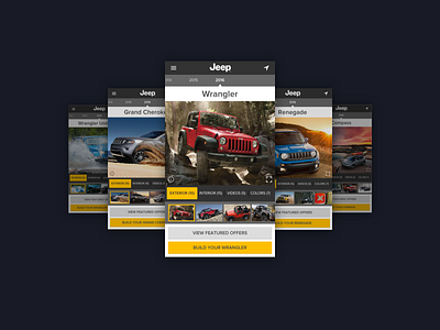 jeep • mobile ui mobile screens ui
