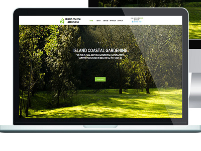 Island Coastal Gardening adobe muse website design website development