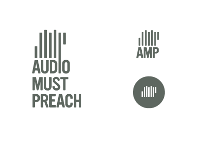 Audio Must Preach brand clean corporate identity identity logo modern simple