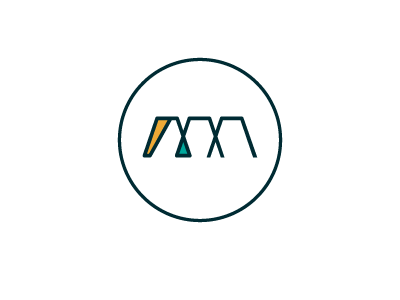 marc nunez WIP amp cyan emblem identity logo monogram mustard navy non profit retro symbol triangle