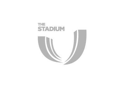 The Stadium Logo athletes athletics birds eye brand mark complex facility gym identity lockup logo