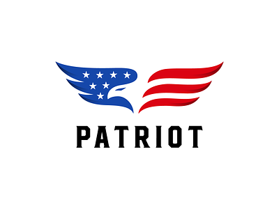 Patriot Eagle american american flag brand branding branging design eagle logo logotype sale symbol vector