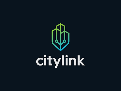 Citylink app branding design illustrator logo logotype mark symbol tech typography