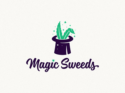 Magic Sweeds branding bunny cannabis design logo logotype magic mark rabbit weed