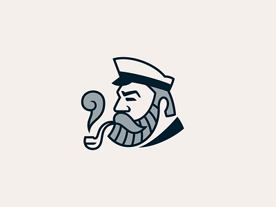 Smoking Captain branding captain logo design head logo icon logo logotype mark symbol vector