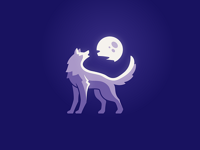 Howling Wolf animal animal logo brand brand design branding design illustration illustrator logo mark sale symbol vector