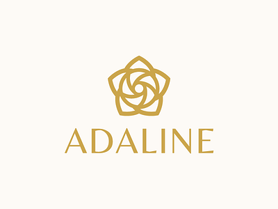 Adaline Cosmetics brand branding cosmetics design flower illustrator logo logotype mark symbol vector