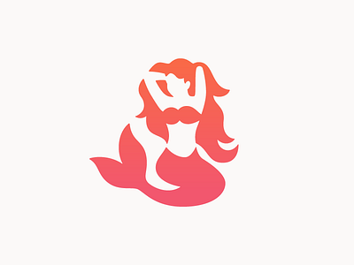 Mermaid animal brand branding design icon illustration illustrator logo mark mermaid mermaid logo symbol vector