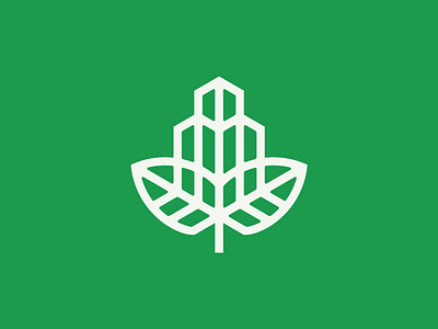 Leaf Building app brand branding building design illustrator leaf logo logotype mark symbol vector