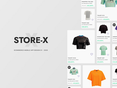 STORE-X 00 concept design design ecommerce figma mobile app design product quarantine shopping ui