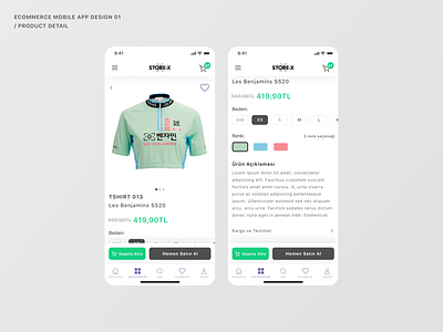 STORE-X 3 concept design design ecommerce ecommerce app figma mobile app design product product detail product info product page shopping ui