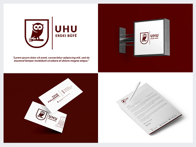 UHU Restaurant Logo Design kitchen