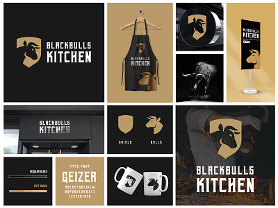 Blackbulls Kitchen Logo Design