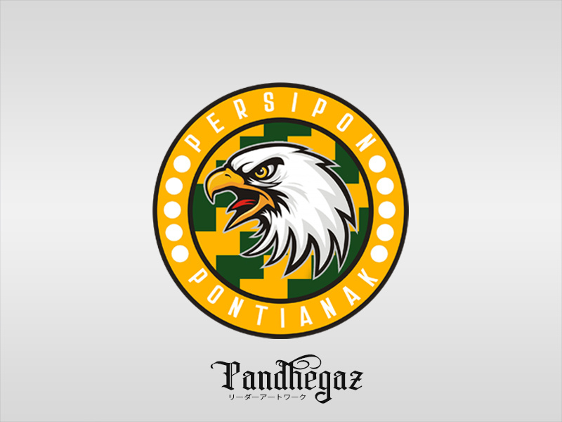 Persipon Pontianak team football soccer pontianak persipon logo flat pandhegaz art vector illustration design