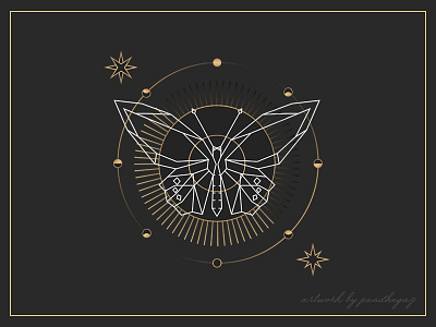 Betterfly art butterfly design flat geometric grapgic design graphic graphic design illustration nature pandhegaz vector