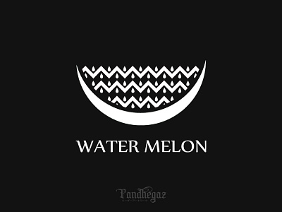 Water Melon art design flat graphic graphic design illustration logo melon negative negative space negative space logo pandhegaz vector water water melon