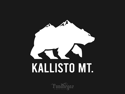 Kallisto MT adventure animal badge bear black concept deer forest illustration landscape mountain nature negative negative space logo outdoor pandhegaz silhouette vector wild wildlife