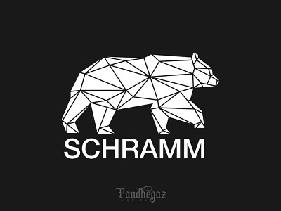 Low Poly Bear animal art bear design geometric graphic head illustration low nature negative space logo pandhegaz polygon polygonal symbol triangle vector wild wildlife zoo