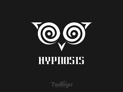 Hypnosis abstract background business concept design element graphic health hypnosis icon illustration isolated logo mind negative space logo pandhegaz sign spiral symbol vector