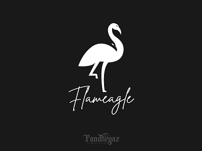 Flameagle abstract animal bird design eagle element flamingo graphic icon illustration isolated logo nature negative space logo pandhegaz sign symbol vector wildlife wing