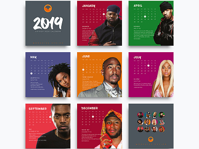 Hip Hop Desk Calendars