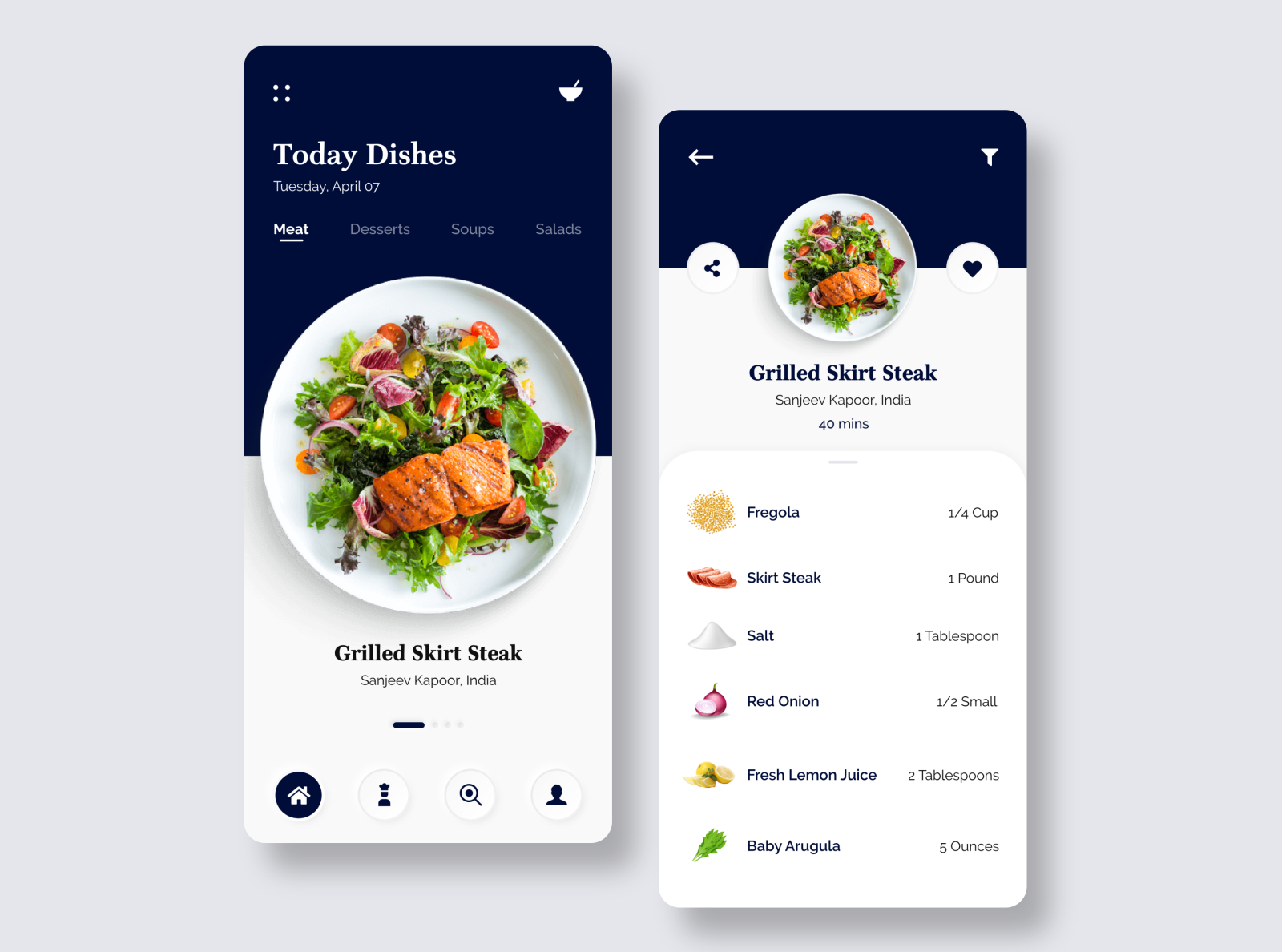 kitchen stories app design