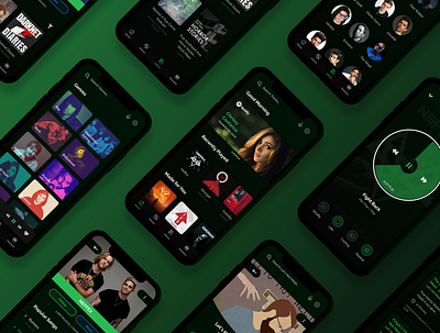 Spotify 2.0 (Dark Mode)- Mobile App Complete Platform Redesign 2020 trends app clean clean ui dark mode design gradient minimal minimalist minimalistic mobile modern music music app neumorphic neumorphism redesign spotify trending uiux