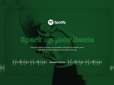 Spotify - Banner Design banner banner design branding clean ui design gradient landing page minimal modern music photography photoshop spotify spotify cover trending ui uidesign uiux web web design