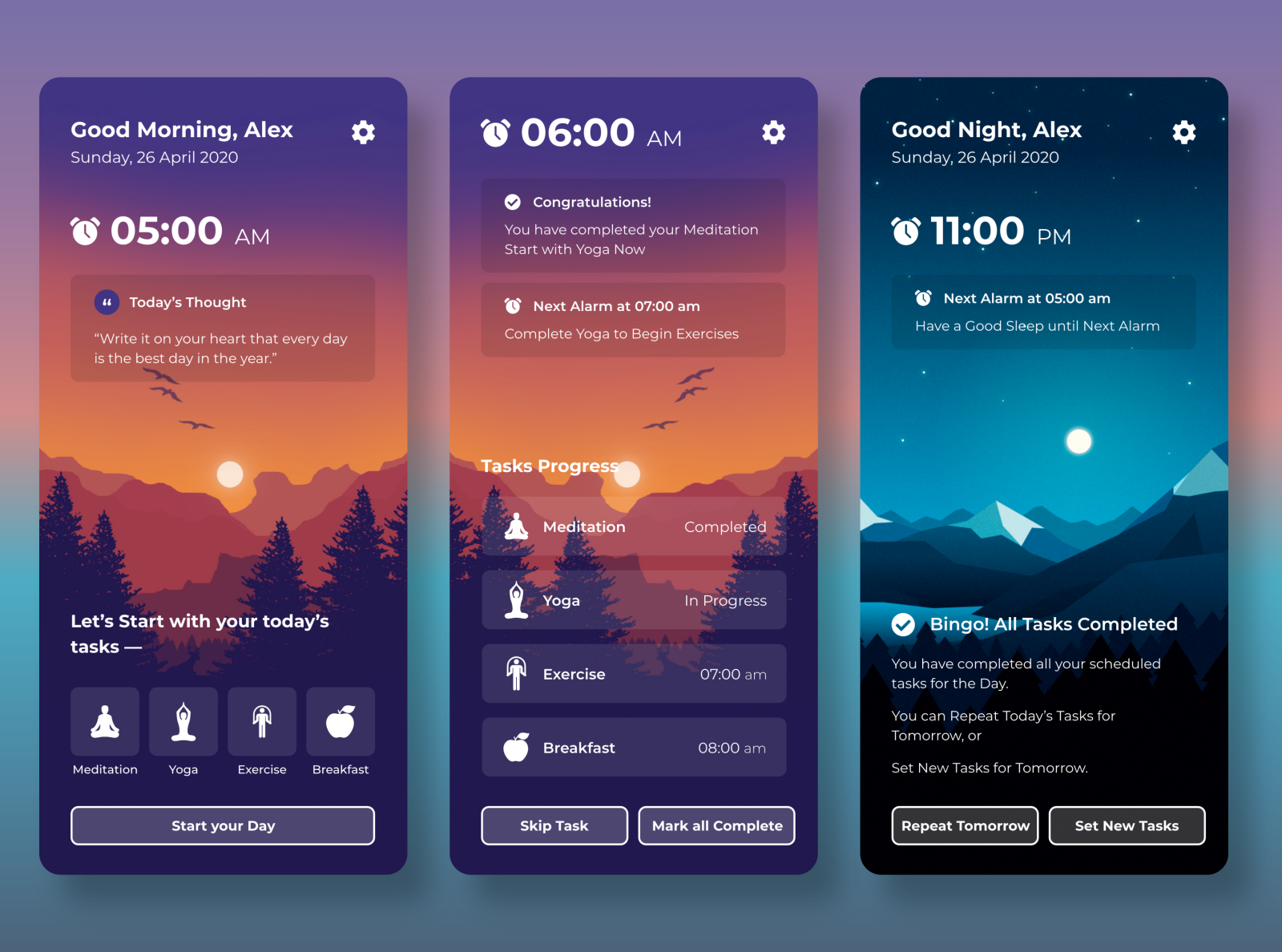 Task Scheduler App by Akshat Pandey on Dribbble