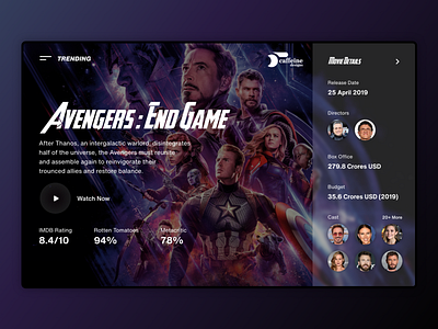 Trending Movies - Concept Design