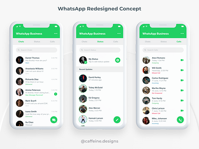 WhatsApp Redesigned Concept