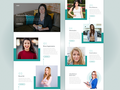 Breast Surgery - Landing Page Design