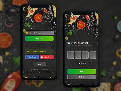 Signup UI Design - Foodie Theme