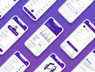Ledger App - All your money and bill at one place app billing clean ui design gradient graphics minimal mobile mobileapp mobileappdesign modern purple trending typography ui design uidesign uidesigns uiux uxdesign wallet