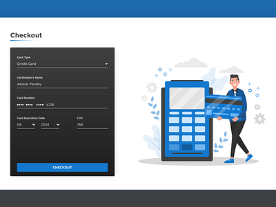 Daily UI 002 - Credit Card Checkout dailyui 002