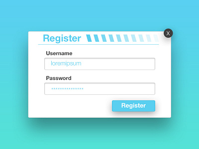 Day 1 - Register Form form signup