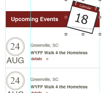 Upcoming Events calendar dates events