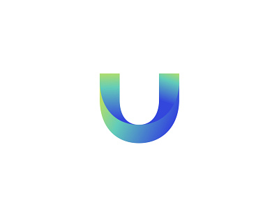U Logo app art branding design gradient logo graphic design illustration logo minimalist logo ui vector