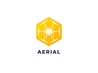 AERIAL Logo aerial aerial logo art branding design drone drone logo graphic design icon logo vector