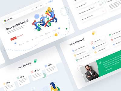 Web UX design for Agilewrks business website fun elements google design minimal design theme ui ux ui trends uidesign user experience userinterface ux design webdesign website design website layout website template