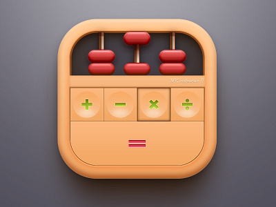 2 in 1 Calculator abacus calculator daily ui icon