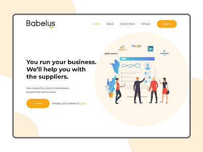 Business Agency - Header Exploration agency landing page agency website business agency design dribbble ui ux web web design web ui web ui design website xd design