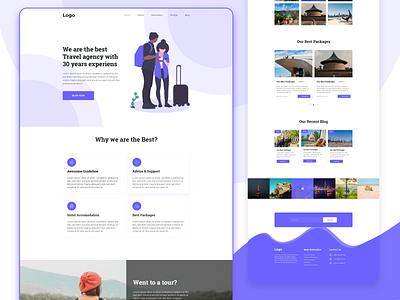 Travel agency Landing page Concept
