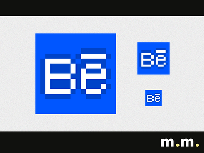 2018 /Behance Favicon Remastered (improved readability) 16x16 behance blue branding favicon icon minimal perfect pixel pixelart sharp ui ux web website white