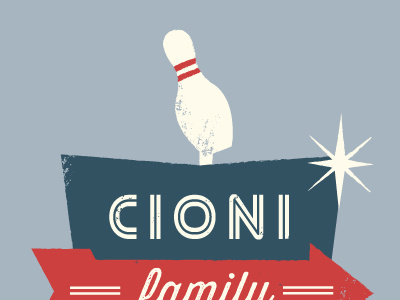 Cioni Bowling Tournament bowling bowling alley bowling pin family reunion midcentury neon sign retro sign vintage