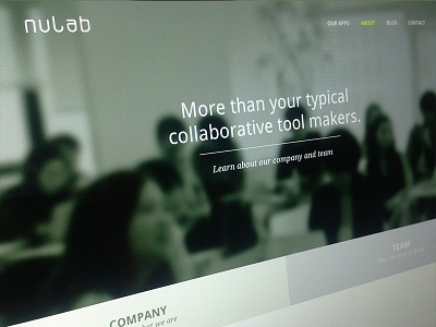 Nulab Website - About Page